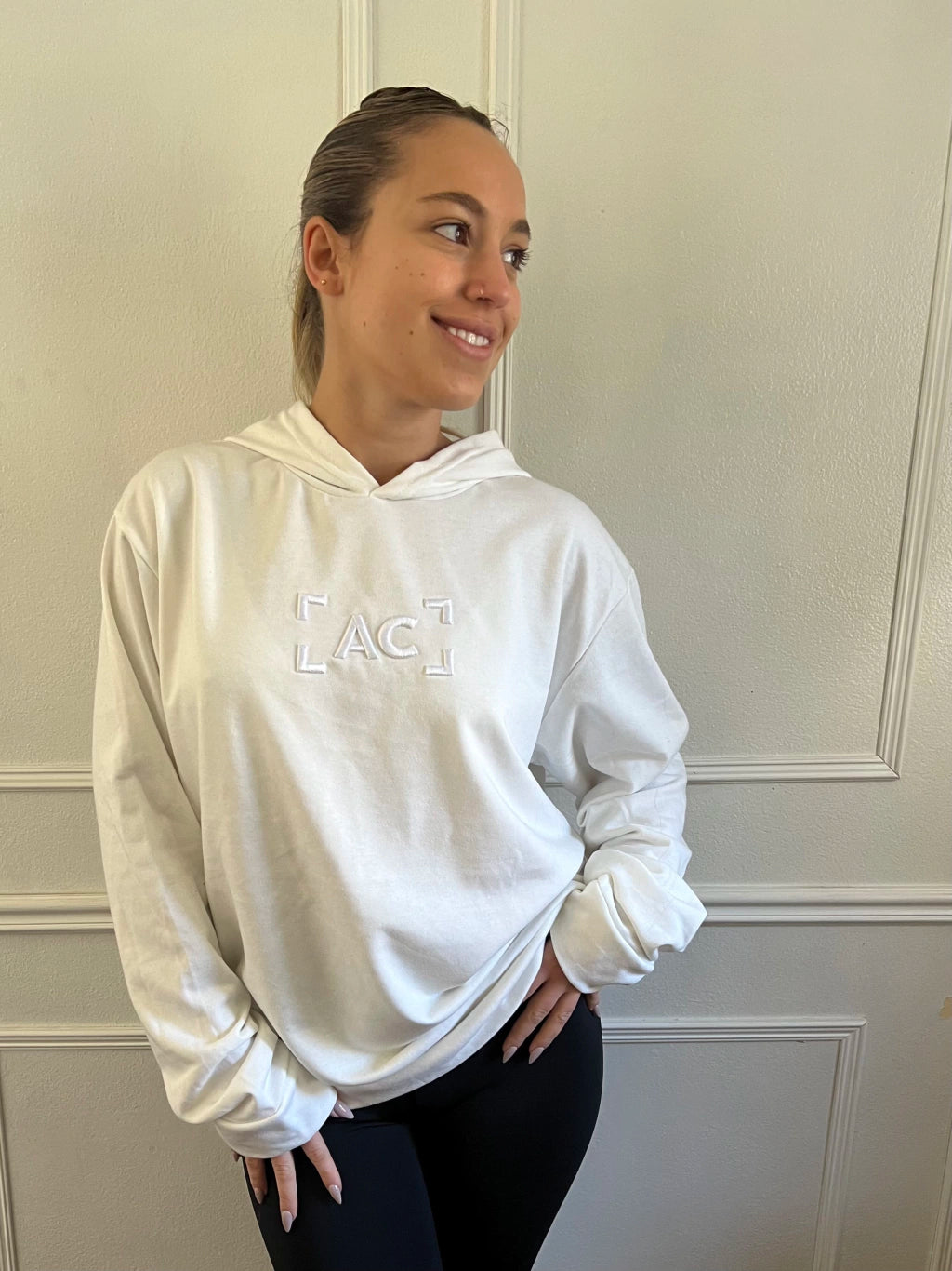 Hoodie Oversize - off white