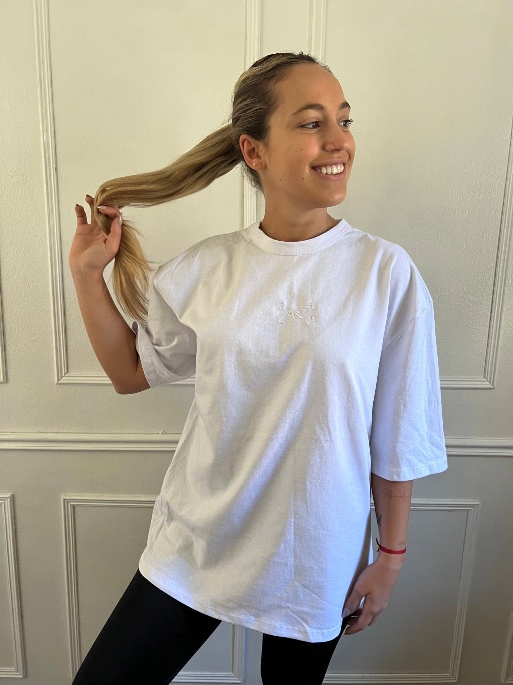 Remera Oversize - white